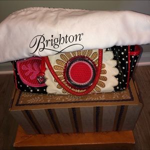 Beautiful Red, White and Black Brighton shoulder bag in original box.